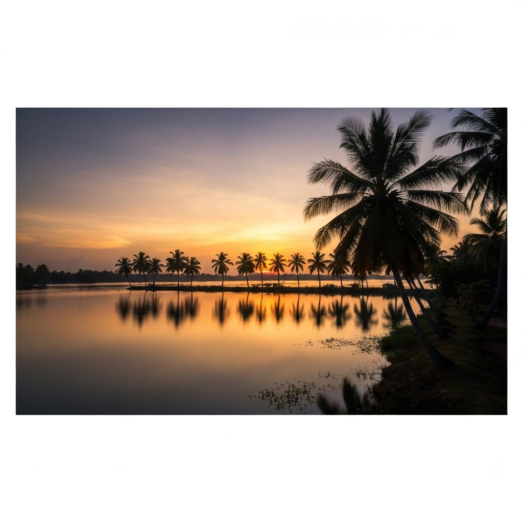 Kerala Backwaters Sunset