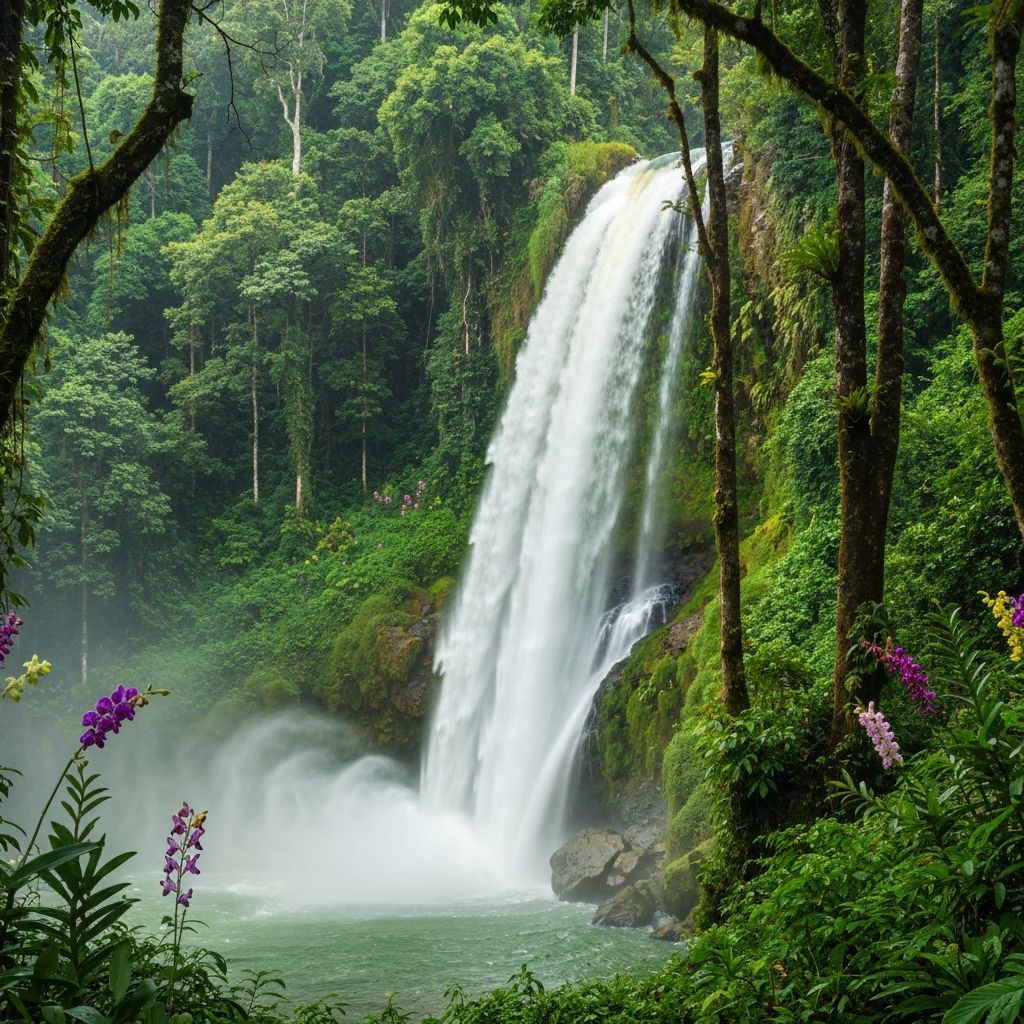 Waterfall in Forest